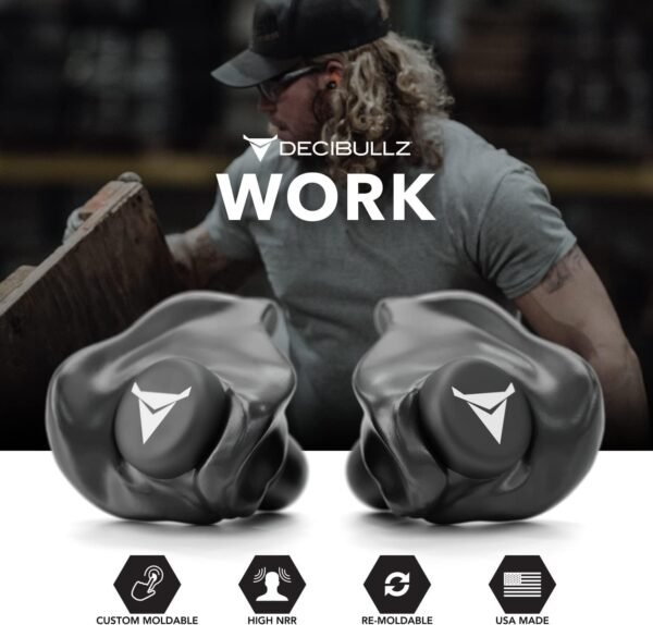 DECIBULLZ Custom Molded Ear Plugs 31 db NRR - Image 2